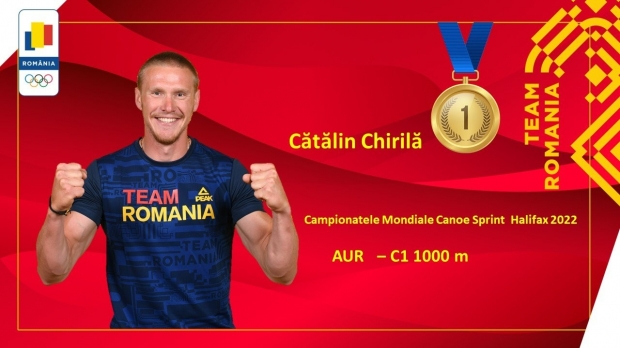 Cătălin Chirilă, aur la canoe simplu 1.000 m